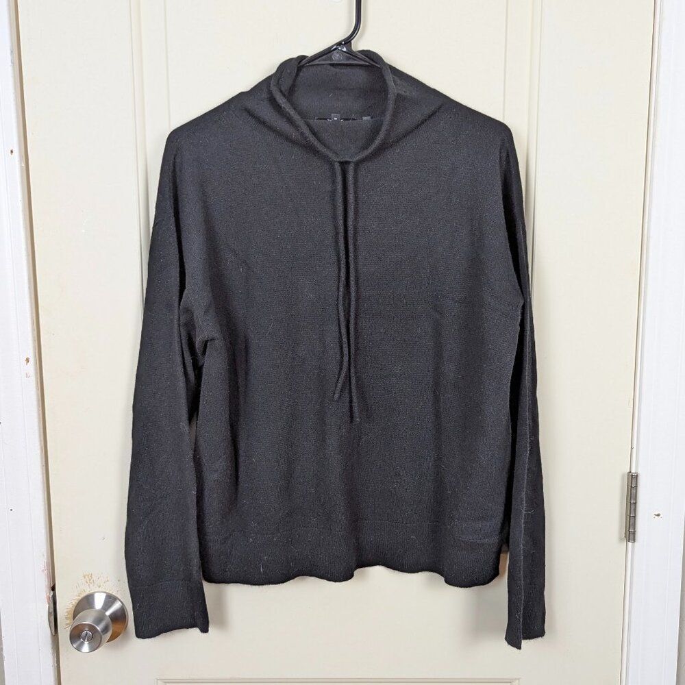 Theory | Black Cashmere Funnel Neck Pullover Size Medium